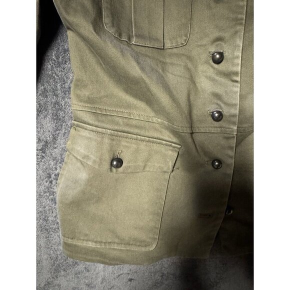 Geoffrey Beene Sport Jacket Womens 12 Green Stretch Buttons Vtg - Picture 4 of 7